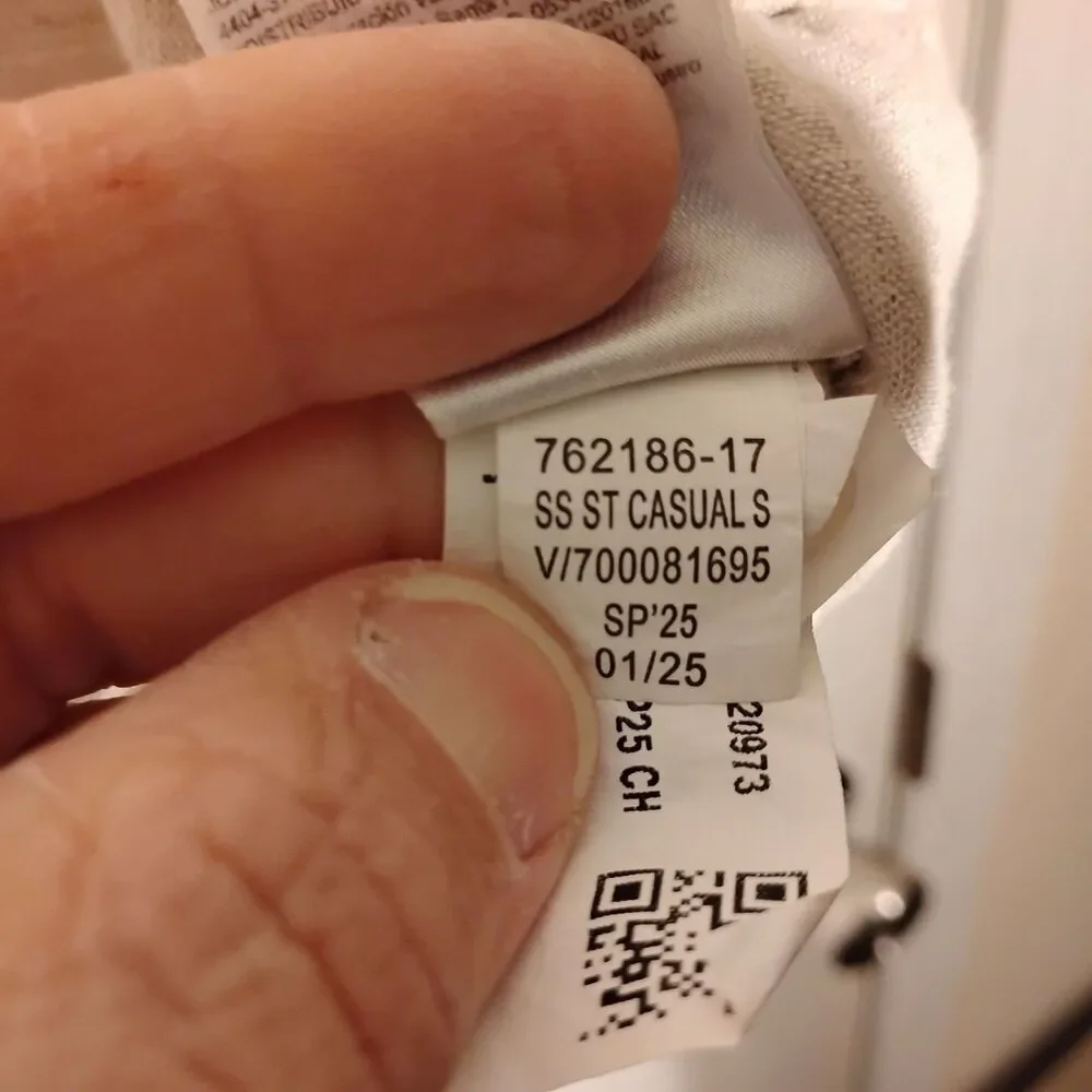 Banana Republic shirt mens XL Xlarge gray 100% linen short sleeve casual standar - Picture 7 of 10